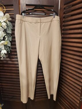 Cato Beige Straight Leg Dress Trousers
